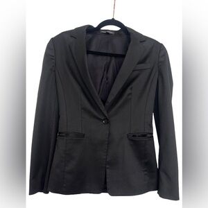 Express‎ Design Studio Black Blazer with shoulder pads and pockets size 4